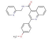 2-(4-methoxyphenyl)-N-(2-pyridinylmethyl)-4-quinolinecarboxamide