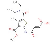 4-{[5-[(diethylamino)carbonyl]-3-(methoxycarbonyl)-4-methyl-2-thienyl]amino}-4-oxo-2-butenoic acid