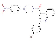 2-(4-bromophenyl)-4-{[4-(4-nitrophenyl)-1-piperazinyl]carbonyl}quinoline