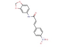 N-1,3-benzodioxol-5-yl-3-(4-nitrophenyl)acrylamide