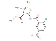methyl 2-[(2-chloro-5-nitrobenzoyl)amino]-4,5-dimethyl-3-thiophenecarboxylate