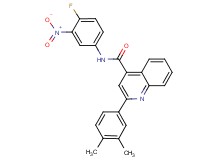 2-(3,4-dimethylphenyl)-N-(4-fluoro-3-nitrophenyl)-4-quinolinecarboxamide
