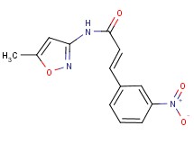 N-(5-methyl-3-isoxazolyl)-3-(3-nitrophenyl)acrylamide