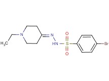 4-bromo-N'-(1-ethyl-4-piperidinylidene)benzenesulfonohydrazide