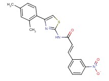 N-[4-(2,4-dimethylphenyl)-1,3-thiazol-2-yl]-3-(3-nitrophenyl)acrylamide