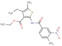 ethyl 4-ethyl-5-methyl-2-[(4-methyl-3-nitrobenzoyl)amino]-3-thiophenecarboxylate