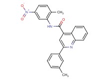 N-(2-methyl-5-nitrophenyl)-2-(3-methylphenyl)-4-quinolinecarboxamide