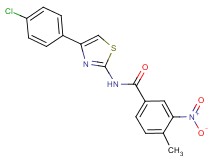 N-[4-(4-chlorophenyl)-1,3-thiazol-2-yl]-4-methyl-3-nitrobenzamide