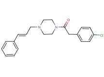1-[(4-chlorophenyl)acetyl]-4-(3-phenyl-2-propen-1-yl)piperazine