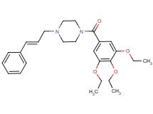 1-(3-phenyl-2-propen-1-yl)-4-(3,4,5-triethoxybenzoyl)piperazine