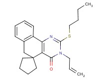 3-allyl-2-(butylthio)-3H-spiro[benzo[h]quinazoline-5,1'-cyclopentan]-4(6H)-one