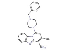1-(4-benzyl-1-piperazinyl)-3-methylpyrido[1,2-a]benzimidazole-4-carbonitrile