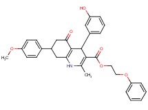 2-phenoxyethyl 4-(3-hydroxyphenyl)-7-(4-methoxyphenyl)-2-methyl-5-oxo-1,4,5,6,7,8-hexahydro-3-quinolinecarboxylate