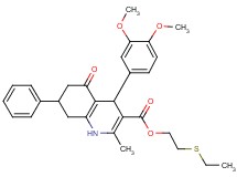 2-(ethylthio)ethyl 4-(3,4-dimethoxyphenyl)-2-methyl-5-oxo-7-phenyl-1,4,5,6,7,8-hexahydro-3-quinolinecarboxylate