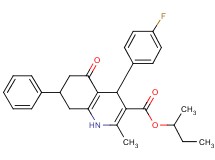 sec-butyl 4-(4-fluorophenyl)-2-methyl-5-oxo-7-phenyl-1,4,5,6,7,8-hexahydro-3-quinolinecarboxylate
