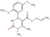 allyl 4-(2,5-dimethoxyphenyl)-1,6-dimethyl-2-oxo-1,2,3,4-tetrahydro-5-pyrimidinecarboxylate