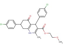 2-methoxyethyl 4,7-bis(4-chlorophenyl)-2-methyl-5-oxo-1,4,5,6,7,8-hexahydro-3-quinolinecarboxylate