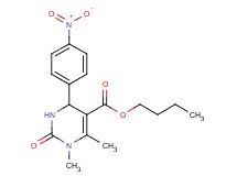 butyl 1,6-dimethyl-4-(4-nitrophenyl)-2-oxo-1,2,3,4-tetrahydro-5-pyrimidinecarboxylate
