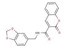 N-(1,3-benzodioxol-5-ylmethyl)-2-oxo-2H-chromene-3-carboxamide