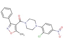 1-(2-chloro-4-nitrophenyl)-4-[(5-methyl-3-phenyl-4-isoxazolyl)carbonyl]piperazine