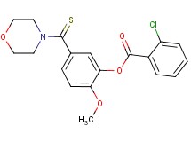 2-methoxy-5-(4-morpholinylcarbonothioyl)phenyl 2-chlorobenzoate