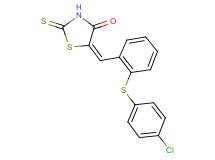 5-{2-[(4-chlorophenyl)thio]benzylidene}-2-thioxo-1,3-thiazolidin-4-one