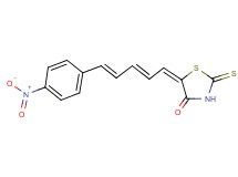 5-[5-(4-nitrophenyl)-2,4-pentadien-1-ylidene]-2-thioxo-1,3-thiazolidin-4-one