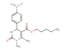pentyl 1,6-dimethyl-4-(4-nitrophenyl)-2-oxo-1,2,3,4-tetrahydro-5-pyrimidinecarboxylate