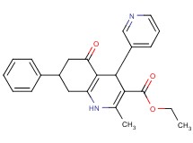 ethyl 2-methyl-5-oxo-7-phenyl-4-(3-pyridinyl)-1,4,5,6,7,8-hexahydro-3-quinolinecarboxylate