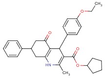 cyclopentyl 4-(4-ethoxyphenyl)-2-methyl-5-oxo-7-phenyl-1,4,5,6,7,8-hexahydro-3-quinolinecarboxylate