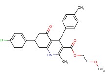 2-methoxyethyl 7-(4-chlorophenyl)-2-methyl-4-(4-methylphenyl)-5-oxo-1,4,5,6,7,8-hexahydro-3-quinolinecarboxylate