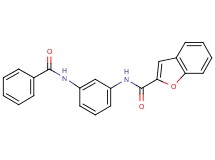 N-[3-(benzoylamino)phenyl]-1-benzofuran-2-carboxamide