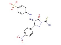 4-{2-[1-(aminocarbonothioyl)-3-(4-nitrophenyl)-5-oxo-1,5-dihydro-4H-pyrazol-4-ylidene]hydrazino}benzenesulfonic acid