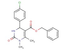 benzyl 4-(4-chlorophenyl)-1,6-dimethyl-2-oxo-1,2,3,4-tetrahydro-5-pyrimidinecarboxylate
