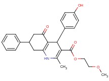 2-methoxyethyl 4-(4-hydroxyphenyl)-2-methyl-5-oxo-7-phenyl-1,4,5,6,7,8-hexahydro-3-quinolinecarboxylate