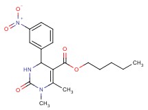 pentyl 1,6-dimethyl-4-(3-nitrophenyl)-2-oxo-1,2,3,4-tetrahydro-5-pyrimidinecarboxylate