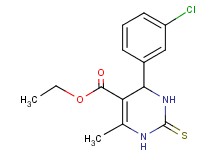 ethyl 4-(3-chlorophenyl)-6-methyl-2-thioxo-1,2,3,4-tetrahydro-5-pyrimidinecarboxylate