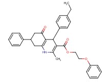 2-phenoxyethyl 4-(4-ethylphenyl)-2-methyl-5-oxo-7-phenyl-1,4,5,6,7,8-hexahydro-3-quinolinecarboxylate