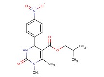 isobutyl 1,6-dimethyl-4-(4-nitrophenyl)-2-oxo-1,2,3,4-tetrahydro-5-pyrimidinecarboxylate