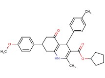 cyclopentyl 7-(4-methoxyphenyl)-2-methyl-4-(4-methylphenyl)-5-oxo-1,4,5,6,7,8-hexahydro-3-quinolinecarboxylate