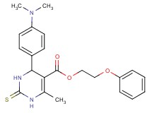 2-phenoxyethyl 4-[4-(dimethylamino)phenyl]-6-methyl-2-thioxo-1,2,3,4-tetrahydro-5-pyrimidinecarboxylate