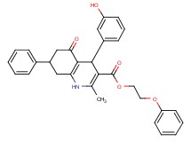 2-phenoxyethyl 4-(3-hydroxyphenyl)-2-methyl-5-oxo-7-phenyl-1,4,5,6,7,8-hexahydro-3-quinolinecarboxylate