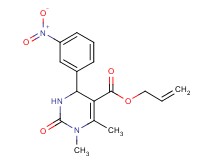 allyl 1,6-dimethyl-4-(3-nitrophenyl)-2-oxo-1,2,3,4-tetrahydro-5-pyrimidinecarboxylate