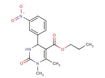 propyl 1,6-dimethyl-4-(3-nitrophenyl)-2-oxo-1,2,3,4-tetrahydro-5-pyrimidinecarboxylate
