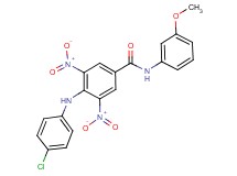 4-[(4-chlorophenyl)amino]-N-(3-methoxyphenyl)-3,5-dinitrobenzamide