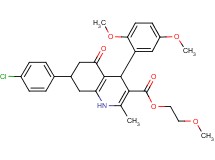 2-methoxyethyl 7-(4-chlorophenyl)-4-(2,5-dimethoxyphenyl)-2-methyl-5-oxo-1,4,5,6,7,8-hexahydro-3-quinolinecarboxylate