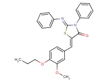 5-(3-methoxy-4-propoxybenzylidene)-3-phenyl-2-(phenylimino)-1,3-thiazolidin-4-one