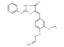 5-[4-(allyloxy)-3-methoxybenzylidene]-2-(phenylimino)-1,3-thiazolidin-4-one