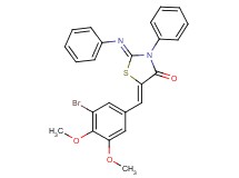 5-(3-bromo-4,5-dimethoxybenzylidene)-3-phenyl-2-(phenylimino)-1,3-thiazolidin-4-one