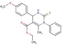 ethyl 4-(4-methoxyphenyl)-6-methyl-1-phenyl-2-thioxo-1,2,3,4-tetrahydro-5-pyrimidinecarboxylate